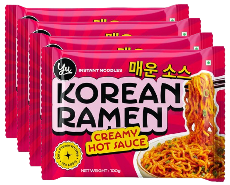 Creamy Hot Sauce Korean Ramen - Pack of 4