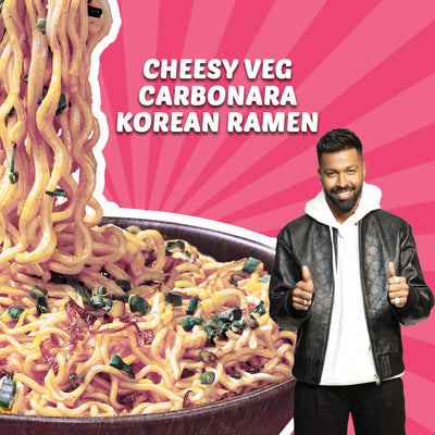 Cheesy Veg Carbonara Korean Ramen - Pack of 4