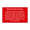 Red Hot Chicken Noodles - Pack of 4