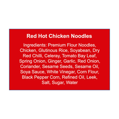 Red Hot Chicken Noodles - Pack of 4