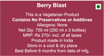 Berry Blast - 100% Fruit Juice - Pack of 3