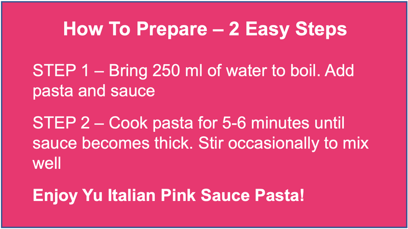 Italian Pasta Pack of 4 - Pink Sauce Penne Pasta