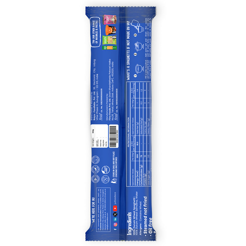 Durum Wheat Spaghetti - Pack of 1