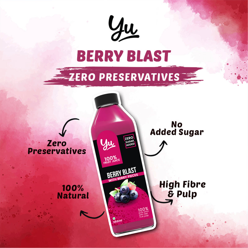 Berry Blast - 100% Fruit Juice - Pack of 3