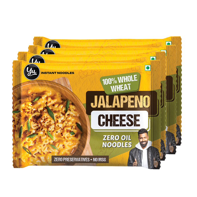 Whole Wheat Instant Noodles - Jalapeno Cheese - Pack of 4