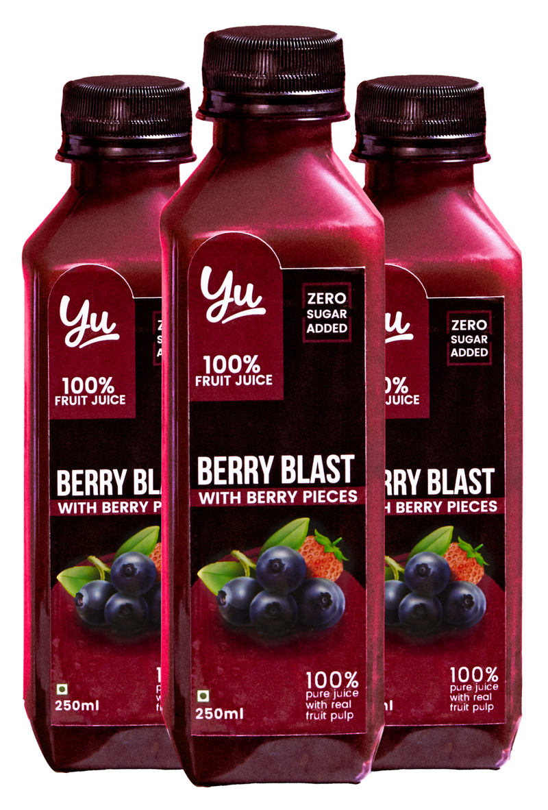 Berry Blast - 100% Fruit Juice - Pack of 3