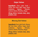 Halwa Combo Pack of 4 - 2 Gajar Halwa, 2 Moong Dal Halwa