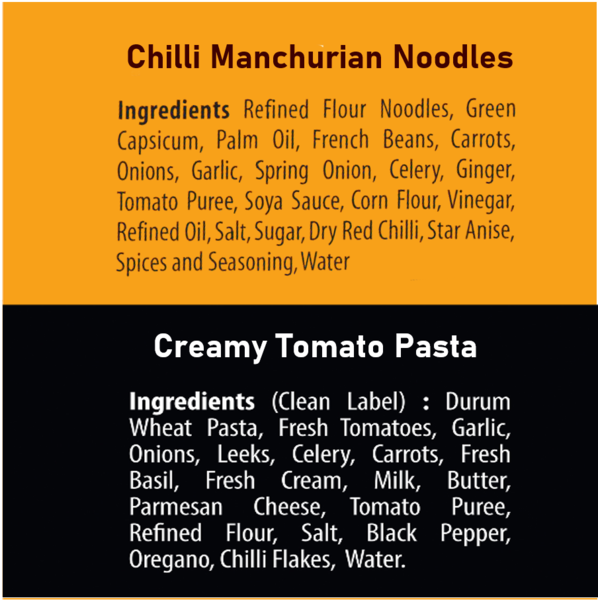 Noodles & Pasta Combo Pack of 4 - 2 Chilli Manchurian Noodles, 2 Creamy Tomato Pasta