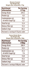 Oats Combo Pack of 4 - 2 Peanut Butter, 2 Banana Caramel Oats